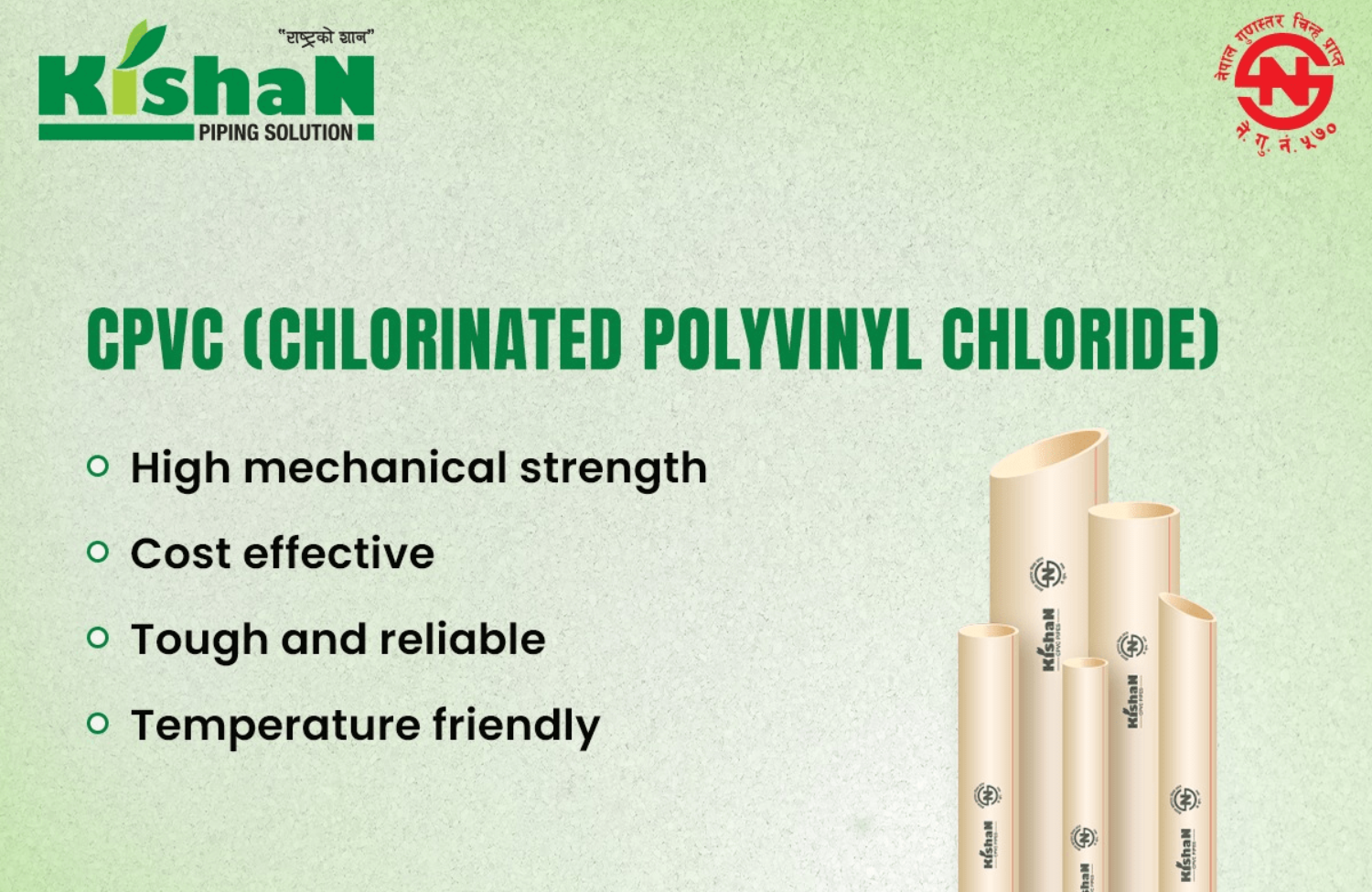 best CPVC pipes for hot and cold water system