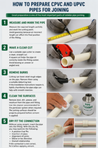 Prepare CPVC and UPVC Pipes